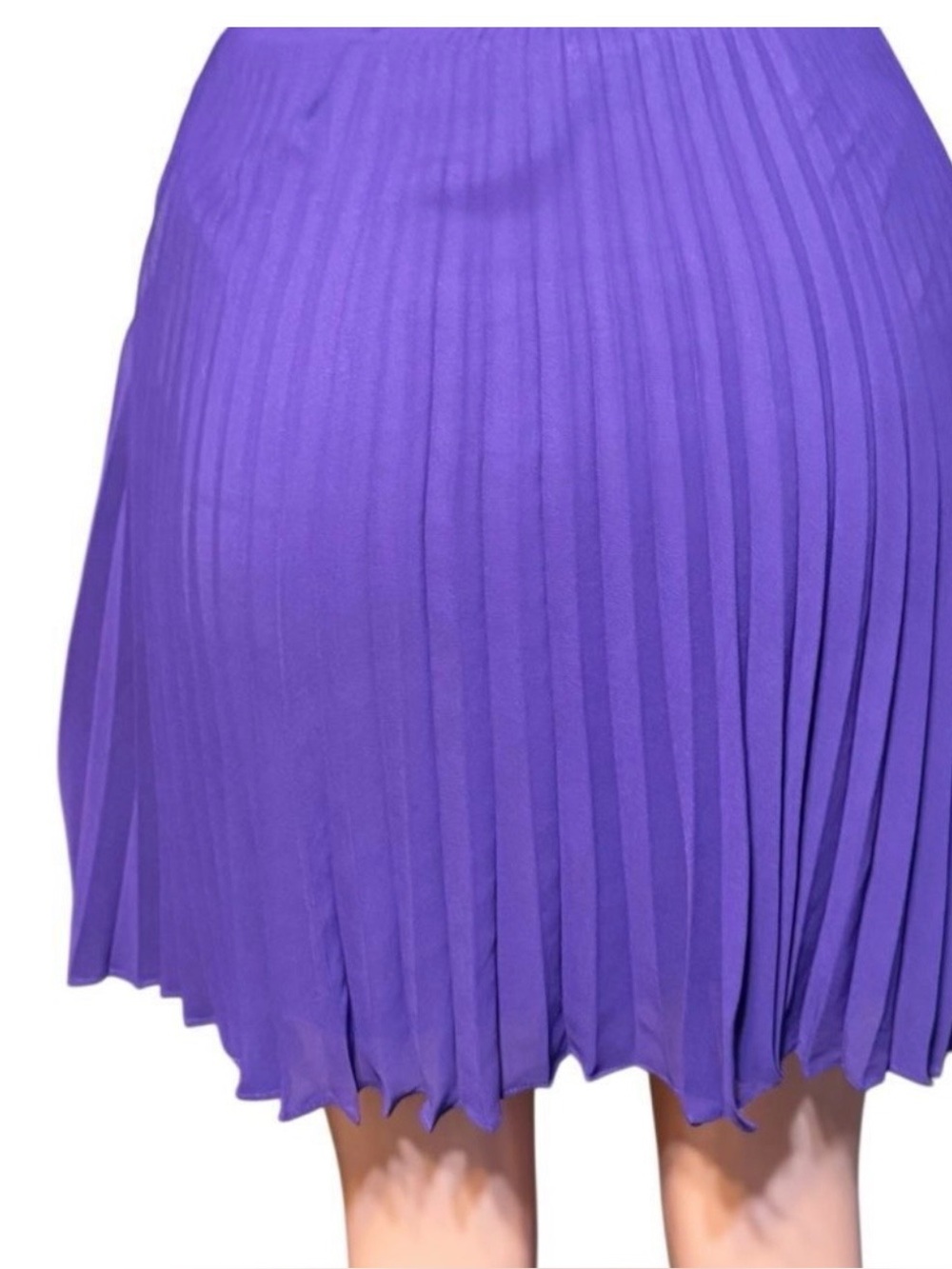 Halston Heritage Vibrant Purple A-Line Skirt 0 - Picture 4 of 6